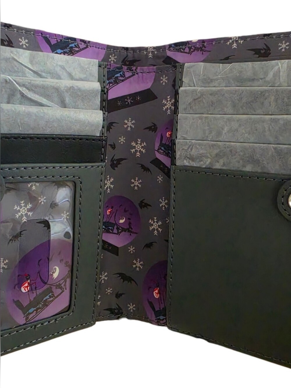 Loungefly Nightmare Before Christmas Glow in the Dark Wallet NWT - Picture 6 of 7